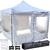 Gazebo 3x3 Puerta Plegable Impermeable Bolso Estacas Sogas blanco