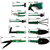 Kit Set Jardineria Jardin 10 Piezas Valija Plastica Acero Inoxidable con packging - tienda online