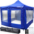 Gazebo 3x3 Puerta Plegable Impermeable Bolso Estacas Sogas azul