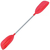 Remo Doble Pala Cucharita rojo Aluminio Kayak Canoa Bote