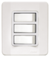 Interruptor 3 Teclas Com Placa e Caixa Branca 250V- 10A