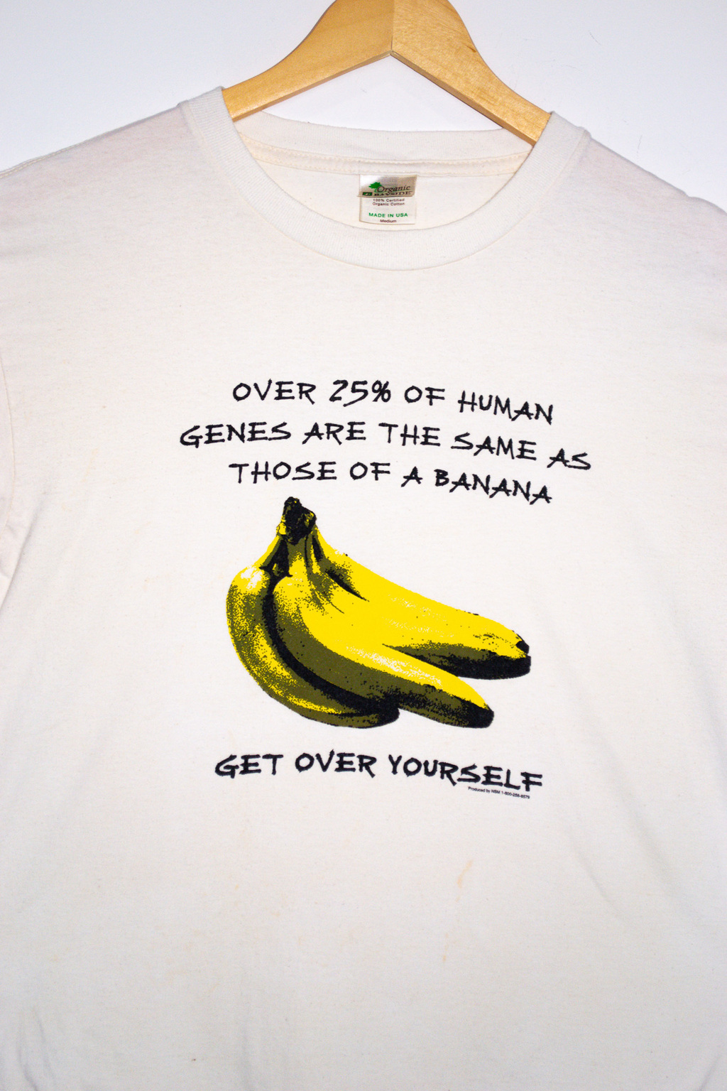 Camiseta Branca Banana (Organic Bayside)