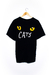 Camiseta Preta Cats (Fruit of the loom) na internet