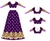 Sweet Dream - Plate Skirt and Choli Set en internet