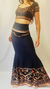 Indi Flourish 1 - Siren Cut with 2 Small Lateral Keels Skirt with Tail and Choli or Top Set en internet