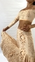 Karnak Cream and Gold - Skirt and Choli Set