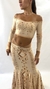 Karnak Cream and Gold - Skirt and Choli Set - tienda online