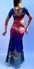 Yasemin I - Rainbow degradee Bell Siren Skirt and Choli Set