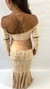 Karnak Cream and Gold - Skirt and Choli Set - Alma Store