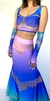 Yasemin II - Rainbow degradee Super Bell Siren Skirt and Choli Set - comprar online