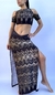 Exotic Set Falda y Top/ Body or Catsuit Black & Golden - Alma Store