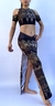 Exotic Set Falda y Top/ Body or Catsuit Black & Golden en internet