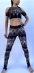 Exotic Leggings and Top/ Body Set Black & Golden - tienda online