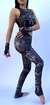 Exotic Leggings and Top Set Black & Silver en internet