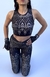 Exotic Leggings and Top Set Black & Silver - comprar online