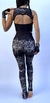 Exotic Leggings and Top Set Black & Silver - tienda online