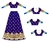 Imagen de Sweet Dream - Plate Skirt and Choli Set