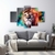 Quadro Mosaico Leão Boreal Grande 5 Partes Decorativo - comprar online