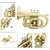 Trompete Pocket SIb/Bb Ravi Beny RB-0103PQ - ORIGINAL TAIWAN na internet