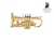 Cornet Bb/Sib LMR-722GS LAMOUNIER - ORIGINAL JAPAN na internet