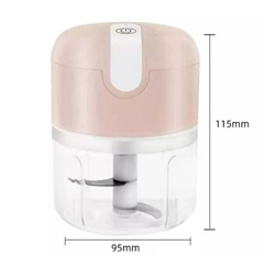 Mini Processador Elétrico de Alimentos Portátil com 3 lâminas de aço inox USB 250 ml Bivolt - comprar online