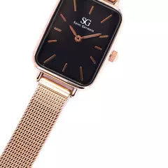 Relógio Feminino Quadrado Square Nolita Black Rosé Gold - Paganni Semijoias