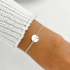 Pulseira de Prata Letra Inicial - comprar online