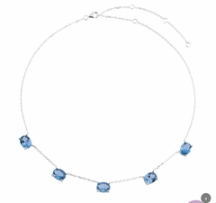 Choker Oval Aquamarine