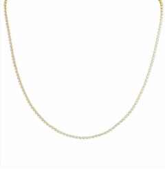 Choker Riviera Fina Banhado a Ouro 18k