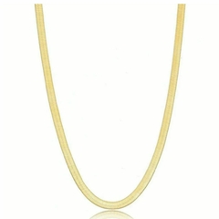 Choker fita 4 mm Banho ouro