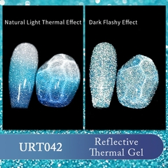 UR SUGAR Gel Térmico Reflexivo Esmalte 7.5ml Semi Permanente Mergulhe Off UV LED Gel Esmalte Verniz Artístico Para Manicure - comprar online