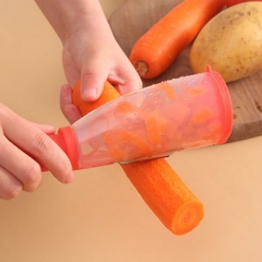 Descascador de Legumes com Recipiente Batata Cenoura Trituradores de Maçã Descascador de Frutas de Cozinha Fatiador de Aço Inoxidável Faca de Descascar Gadgets na internet