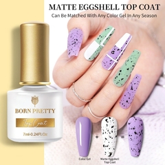 BORN PRETTY 1 Frasco 7ml Reflexivo Top Coat Função Gel Glitter Prata Holographic Gel Moak Off Nail Art UV Gel Verniz