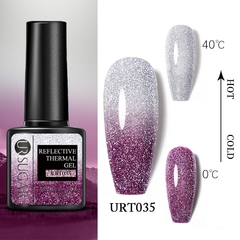 UR SUGAR Gel Térmico Reflexivo Esmalte 7.5ml Semi Permanente Mergulhe Off UV LED Gel Esmalte Verniz Artístico Para Manicure - Coala Brasil