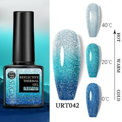 Imagem do UR SUGAR Gel Térmico Reflexivo Esmalte 7.5ml Semi Permanente Mergulhe Off UV LED Gel Esmalte Verniz Artístico Para Manicure