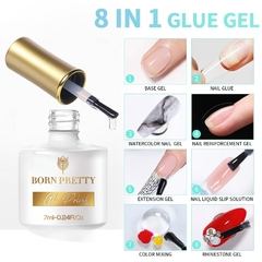 Imagem do BORN PRETTY 1 Frasco 7ml Reflexivo Top Coat Função Gel Glitter Prata Holographic Gel Moak Off Nail Art UV Gel Verniz