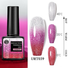 UR SUGAR Gel Térmico Reflexivo Esmalte 7.5ml Semi Permanente Mergulhe Off UV LED Gel Esmalte Verniz Artístico Para Manicure - Coala Brasil