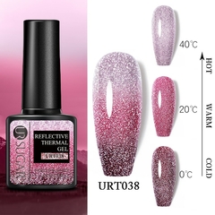 UR SUGAR Gel Térmico Reflexivo Esmalte 7.5ml Semi Permanente Mergulhe Off UV LED Gel Esmalte Verniz Artístico Para Manicure