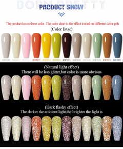 BORN PRETTY 1 Frasco 7ml Reflexivo Top Coat Função Gel Glitter Prata Holographic Gel Moak Off Nail Art UV Gel Verniz - loja online