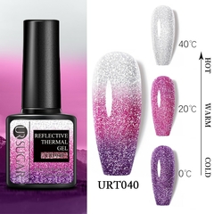 UR SUGAR Gel Térmico Reflexivo Esmalte 7.5ml Semi Permanente Mergulhe Off UV LED Gel Esmalte Verniz Artístico Para Manicure