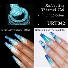 UR SUGAR Gel Térmico Reflexivo Esmalte 7.5ml Semi Permanente Mergulhe Off UV LED Gel Esmalte Verniz Artístico Para Manicure - comprar online