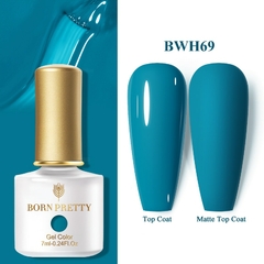 BORN PRETTY 1 Frasco 7ml Reflexivo Top Coat Função Gel Glitter Prata Holographic Gel Moak Off Nail Art UV Gel Verniz - loja online