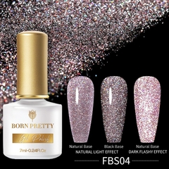 BORN PRETTY 1 Frasco 7ml Reflexivo Top Coat Função Gel Glitter Prata Holographic Gel Moak Off Nail Art UV Gel Verniz na internet