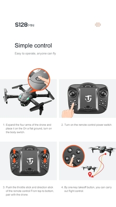 S128 Drone 4K HD Câmera Trilateral. Evitar Obstáculos. Pressão do Ar. Altura Fixa Profissional. Dobrável. Produto mias vendido Coala Brasil. Veja os comentários. - loja online