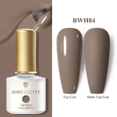 BORN PRETTY 1 Frasco 7ml Reflexivo Top Coat Função Gel Glitter Prata Holographic Gel Moak Off Nail Art UV Gel Verniz