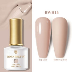 BORN PRETTY 1 Frasco 7ml Reflexivo Top Coat Função Gel Glitter Prata Holographic Gel Moak Off Nail Art UV Gel Verniz