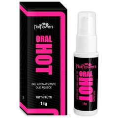 ORAL HOT GEL AROMATIZANTE TUTTI-FRUTTI BEIJÁVEL QUE AQUECE 15G REF:HC775