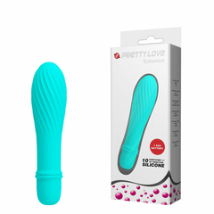 Mini Vibrador com Textura em Espiral e 10 Modos de Vibração – PRETTY LOVE-REF: BI-014503-3