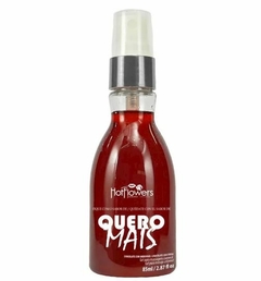 Oléo Massagem - Quero Mais para massagem corporal beijável chocolate com morango - 85 ml - Hot Flowers