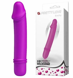 PRETTY LOVE EMILY VIBRADOR EM FORMATO DE PÊNIS EM SILICONE COM 10 MODOS VIBRAÇÃO